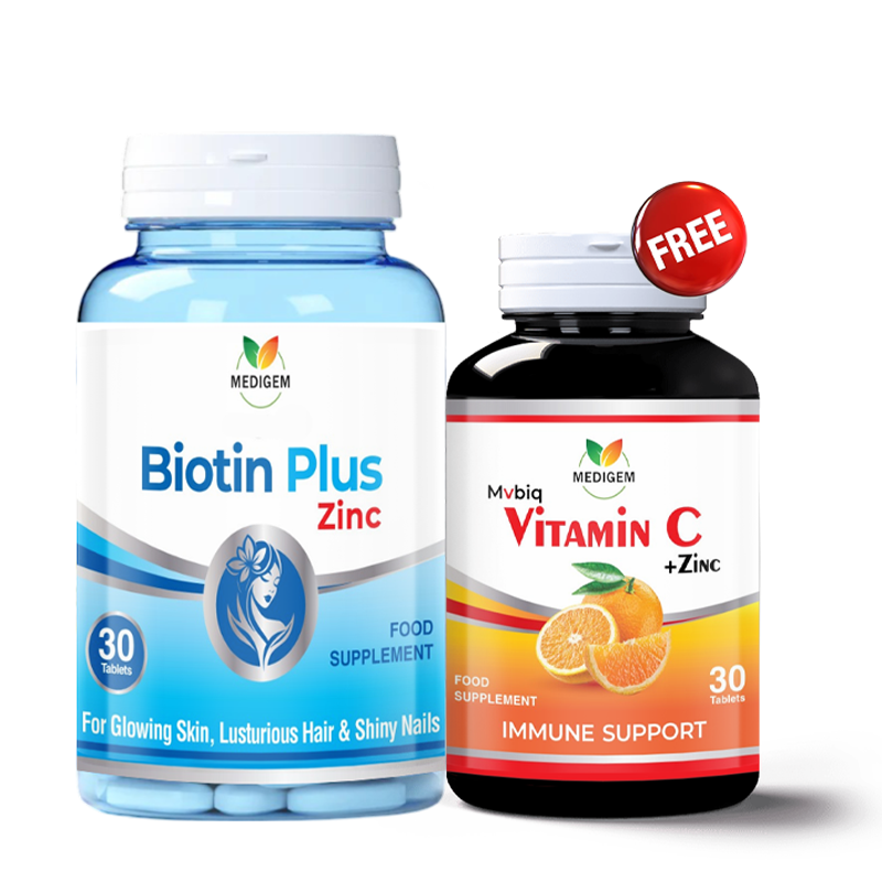 Buy Biotin Plus & Zinc Get Vitamin C Free